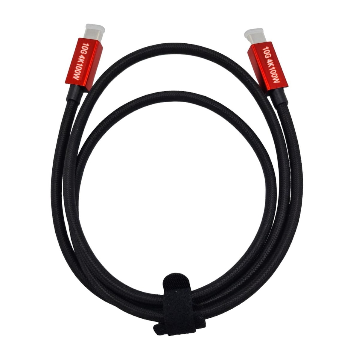 NÖRDIC 1,5m USB3.2 Gen2 SuperSpeed ​​​​USB 10Gbps USB-C til C nylonflettet kabel med strømforsyning 100W, 4K60Hz video og Emarker