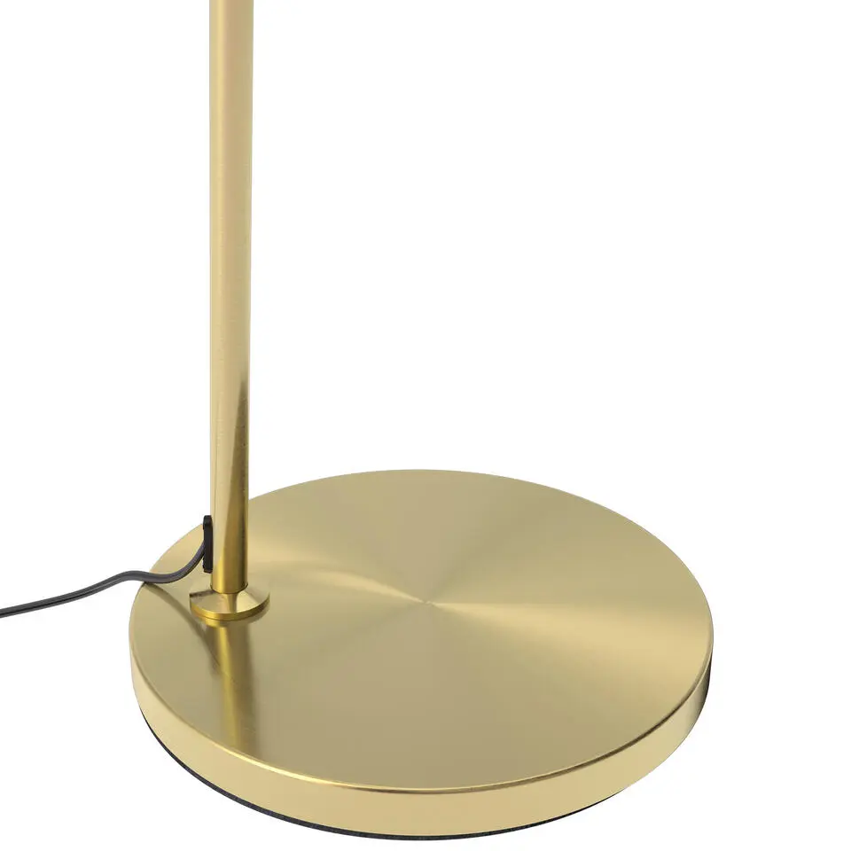 tectake Booglamp Arcus, staal, retro-stijl, 60W, Goud