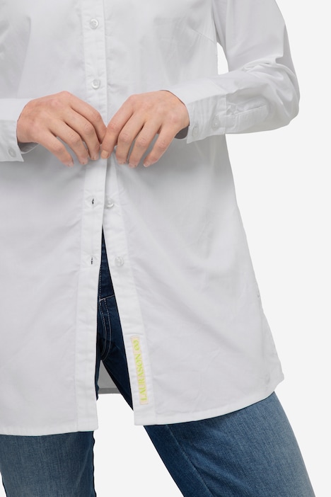 Bluse, Stehkragen, Langarm