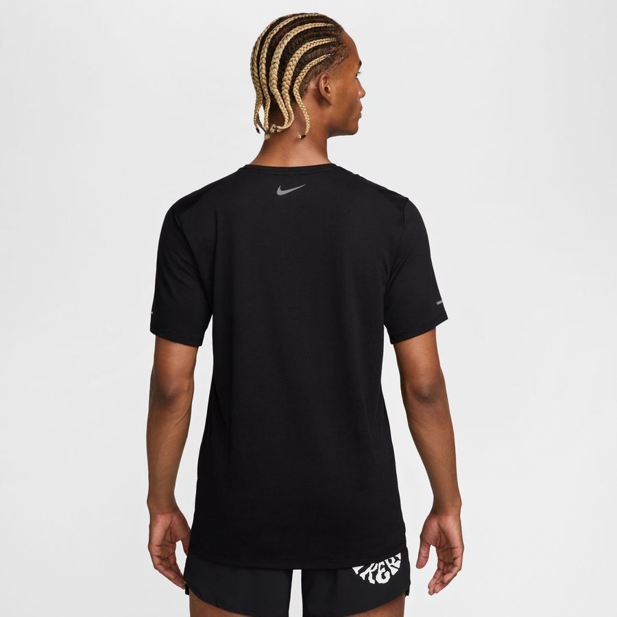 Nike T-shirt Running Rise 365 Run Energy - Noir/Blanc