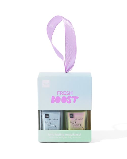 lot de vernis à ongles longue durée bleu-vert 2 pièces
