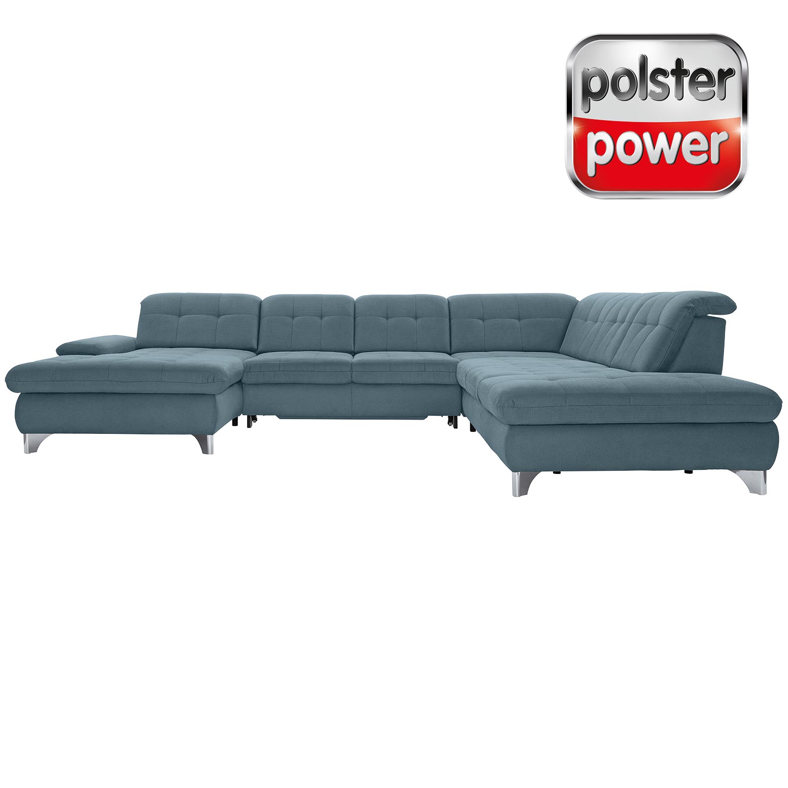 polsterpower Wohnlandschaft - Belle ice - Basismodell - Recamiere links