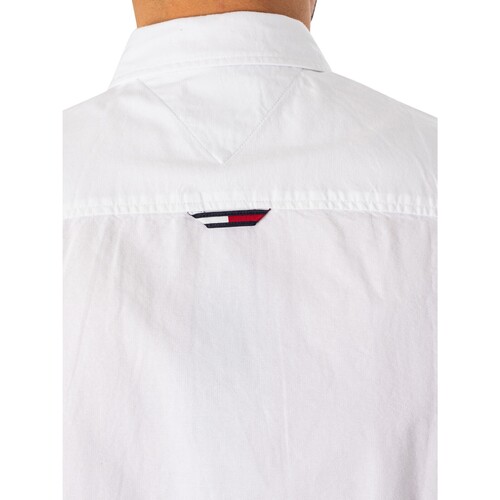 Tommy Jeans - Camisa Oxford Clásica Blanco