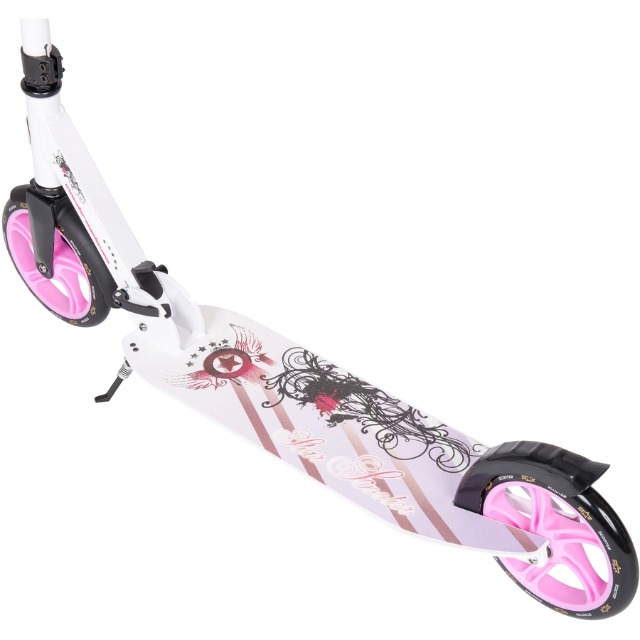 Star Scooter Roller 205mm XXL Trittbrett weiß, lila