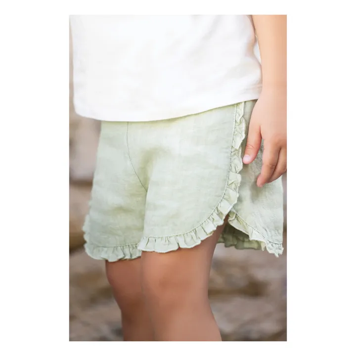 Tartine et Chocolat Short en Lin | Sauge