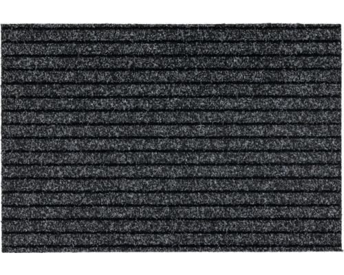 Geribbelde mat antraciet 0,48 cm 100 cm breed (per meter verkocht)