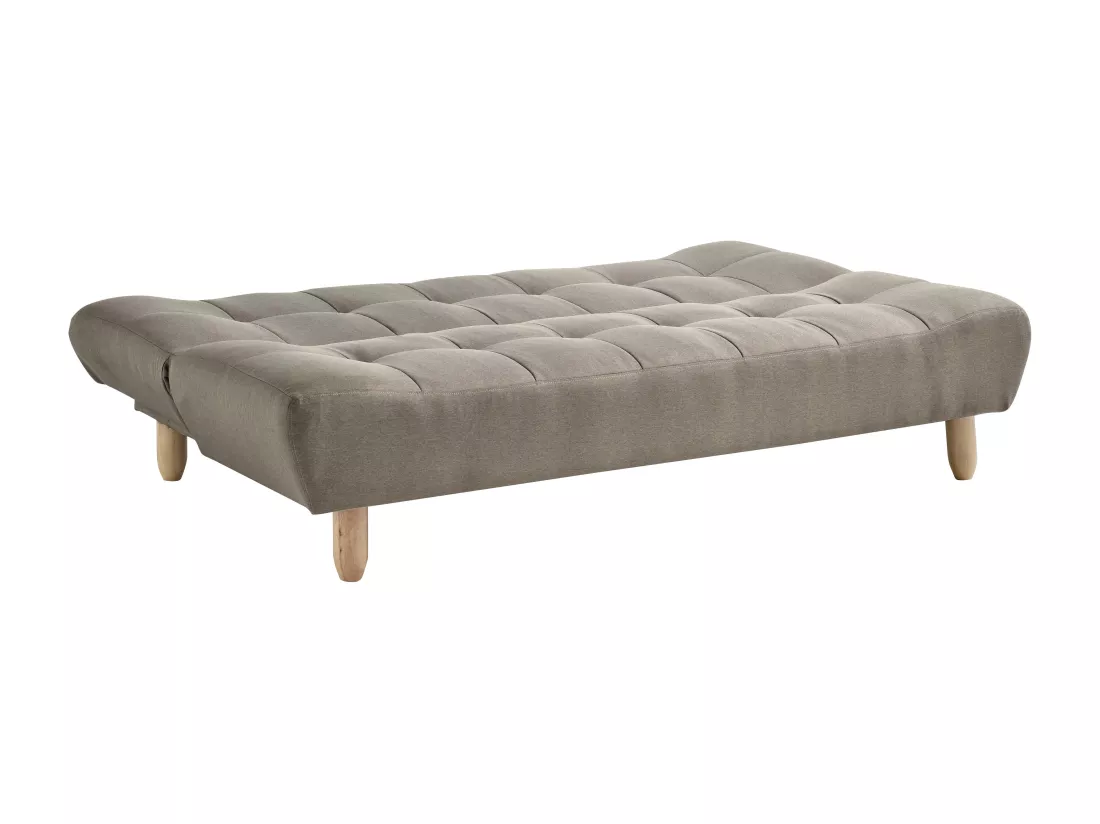 Canapé modulable convertible en tissu taupe ESTEBAN