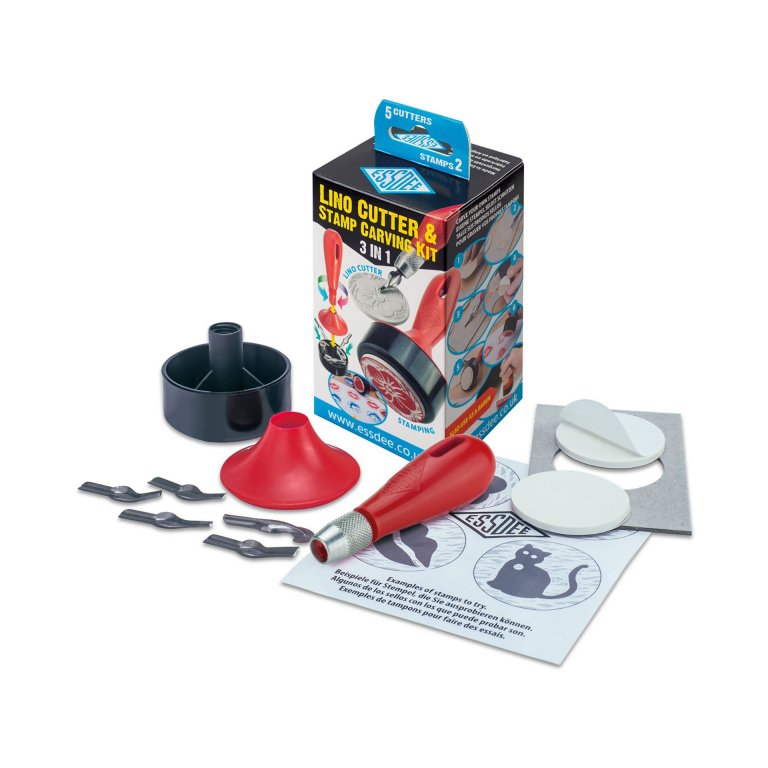 3 in 1 Linolschneider und Stempelschnitz Set