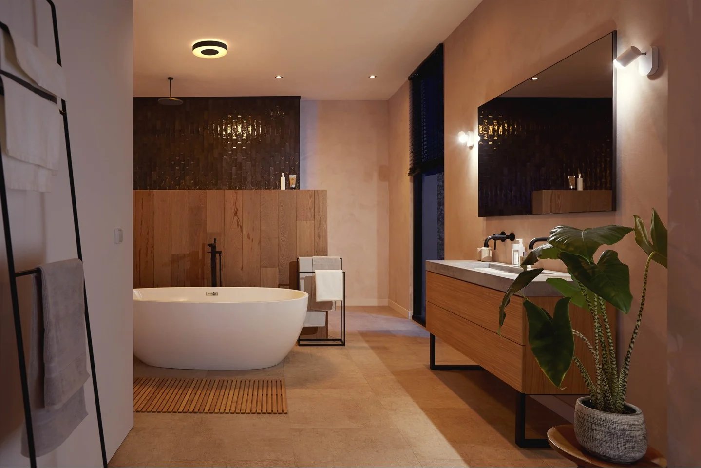 Philips Hue - Xamento M Hue ceiling lamp black