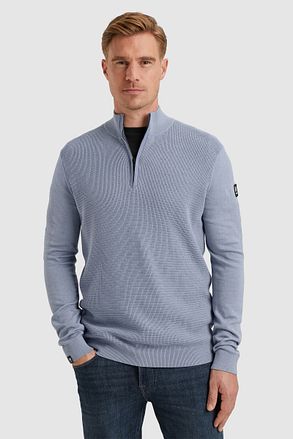Vanguard Trui Half Zip Structuur Blauw VKW2502305-5407 kopen