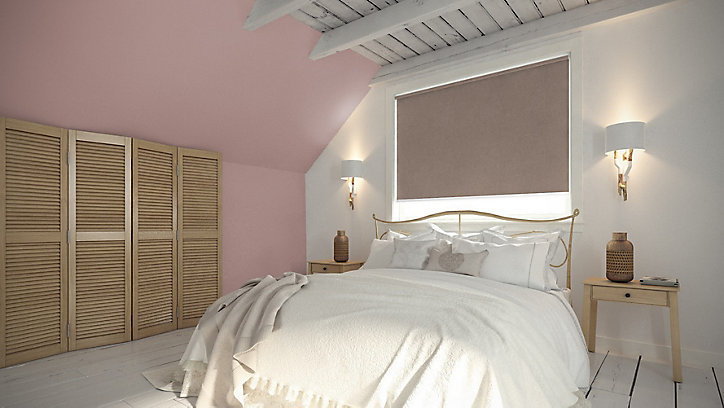 Store enrouleur occultant Velours beige 55 x 160 cm