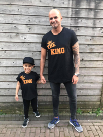 Kingsday shortsleeves tee orange - Twinning (gepersonaliseerd)