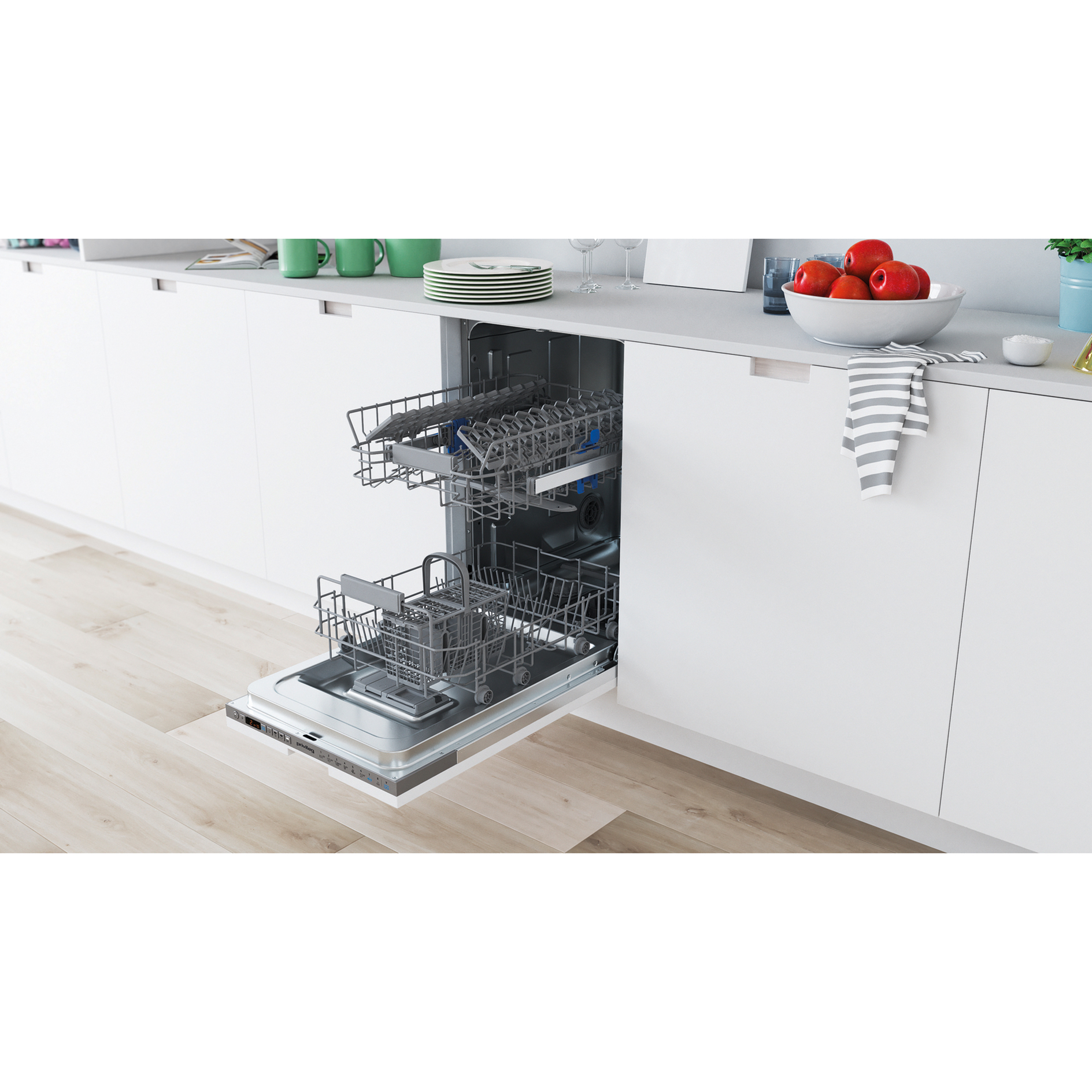 PRIVILEG Geschirrspüler RSIO3T224E - vollintegriert - E - 45 cm