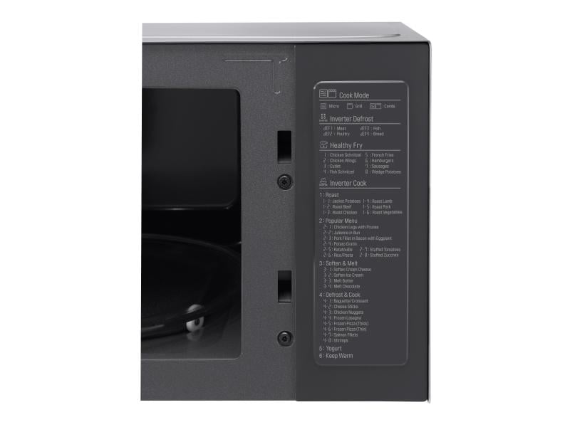 LG Mikrowelle NeoChef MH6565CPS Silber 1000 W-Mikrowelle mit präziser Temperaturregelung