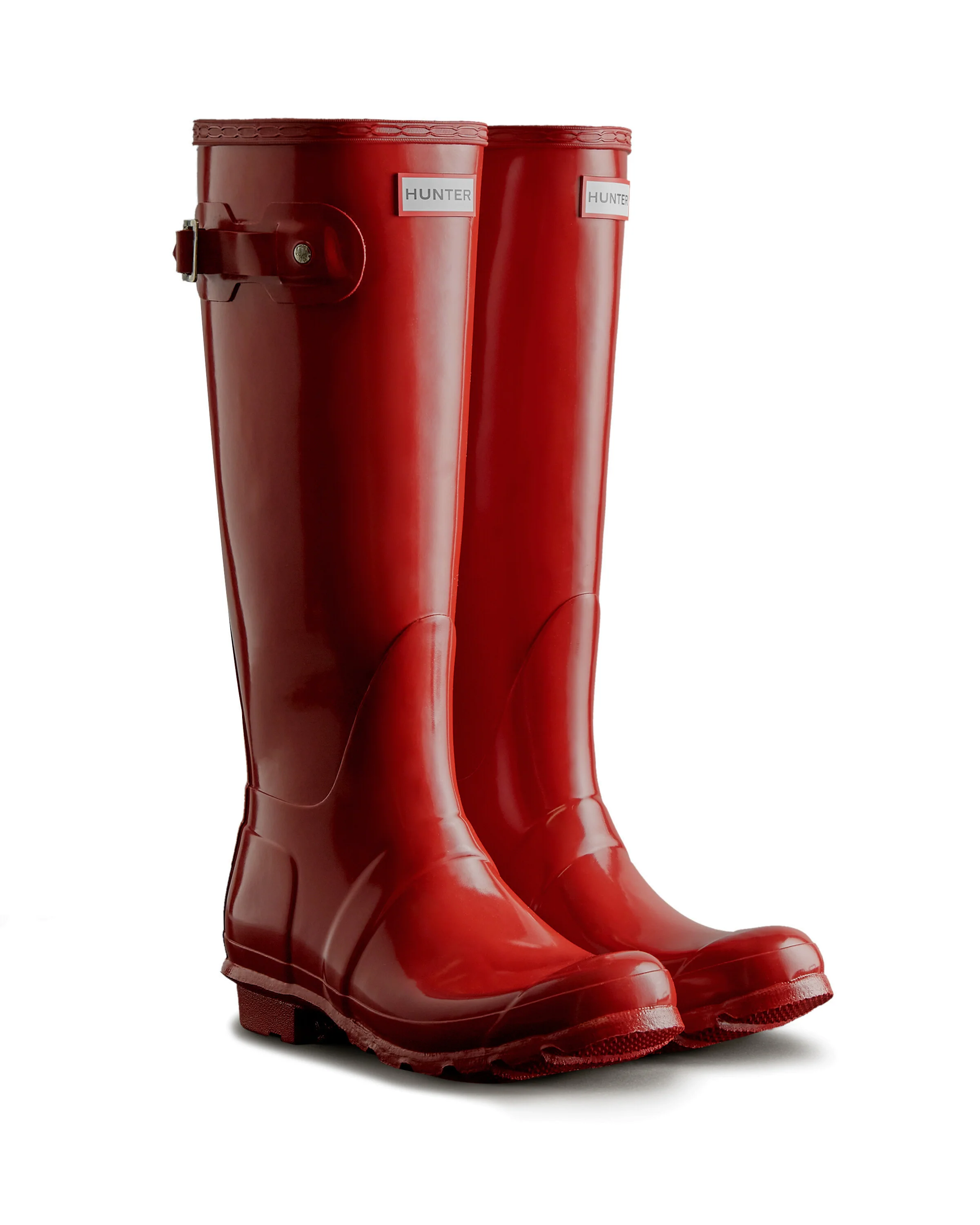 Hunter  Original Tall Gloss gummistøvle - Military Red