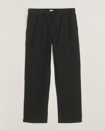 KnowledgeCotton Apparel Loose Linen Pants Black