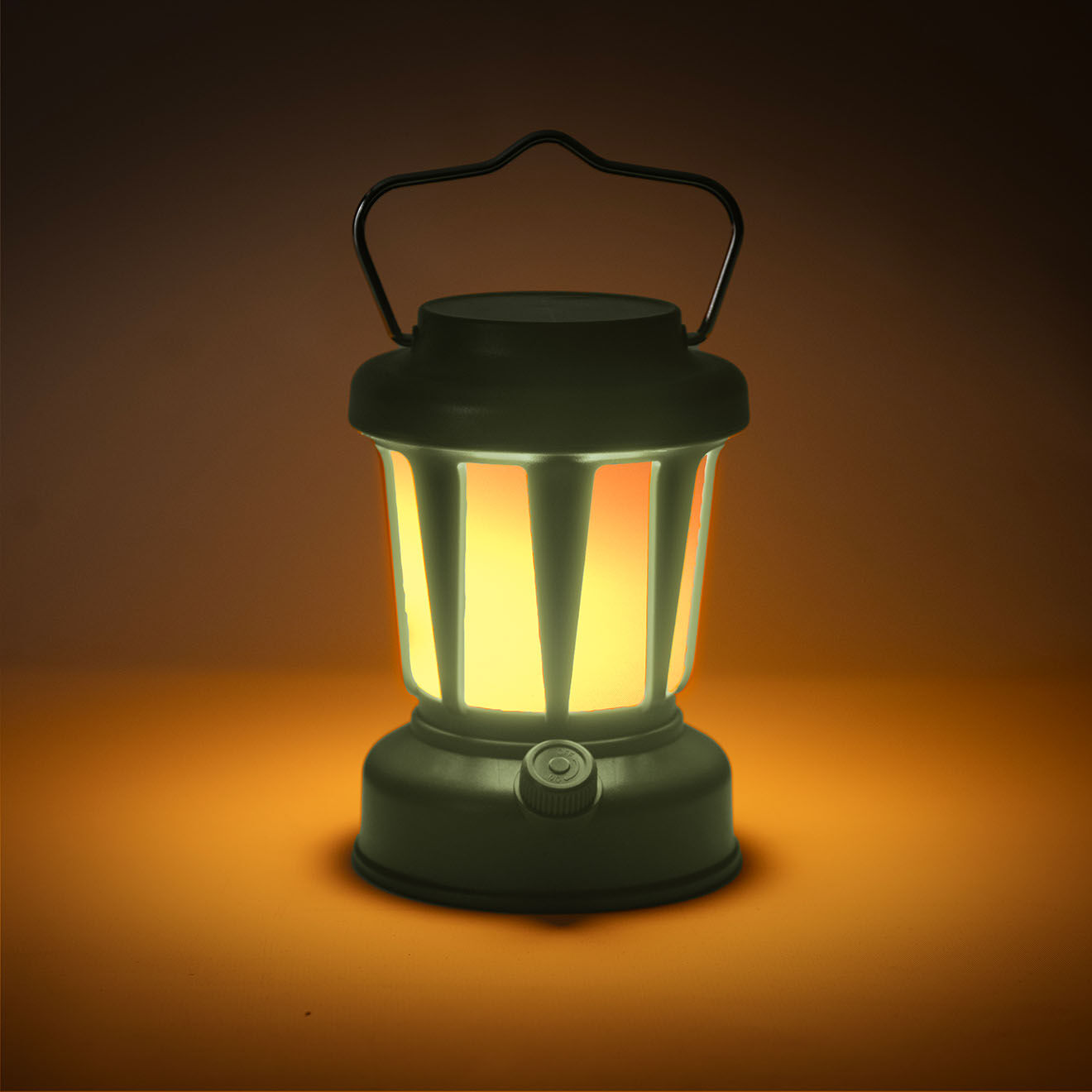 Livoo Lampe solaire sans fil verte - 11x11x15 cm