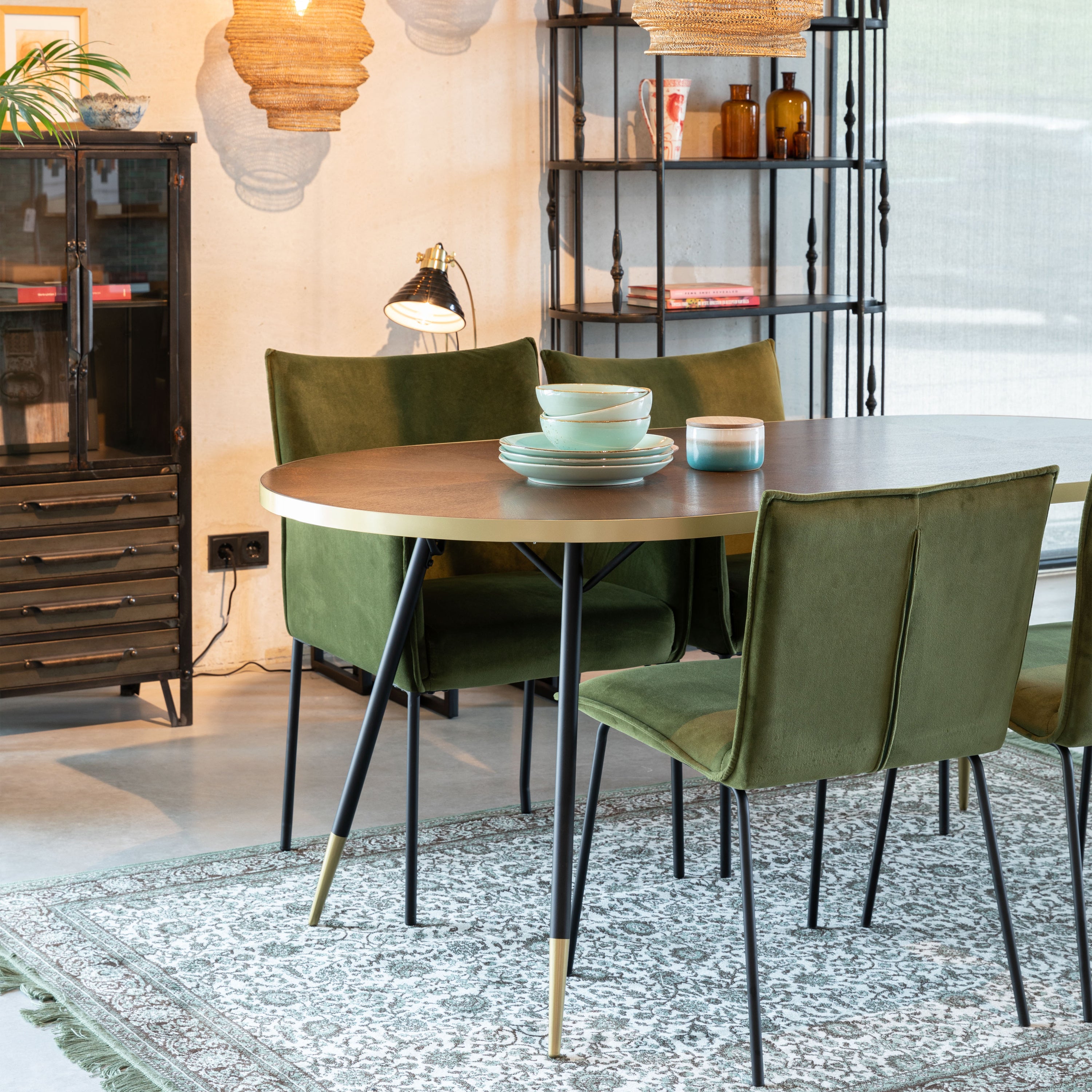by fonQ  Hendrix Eettafel - 180 x 90 cm - Bruin