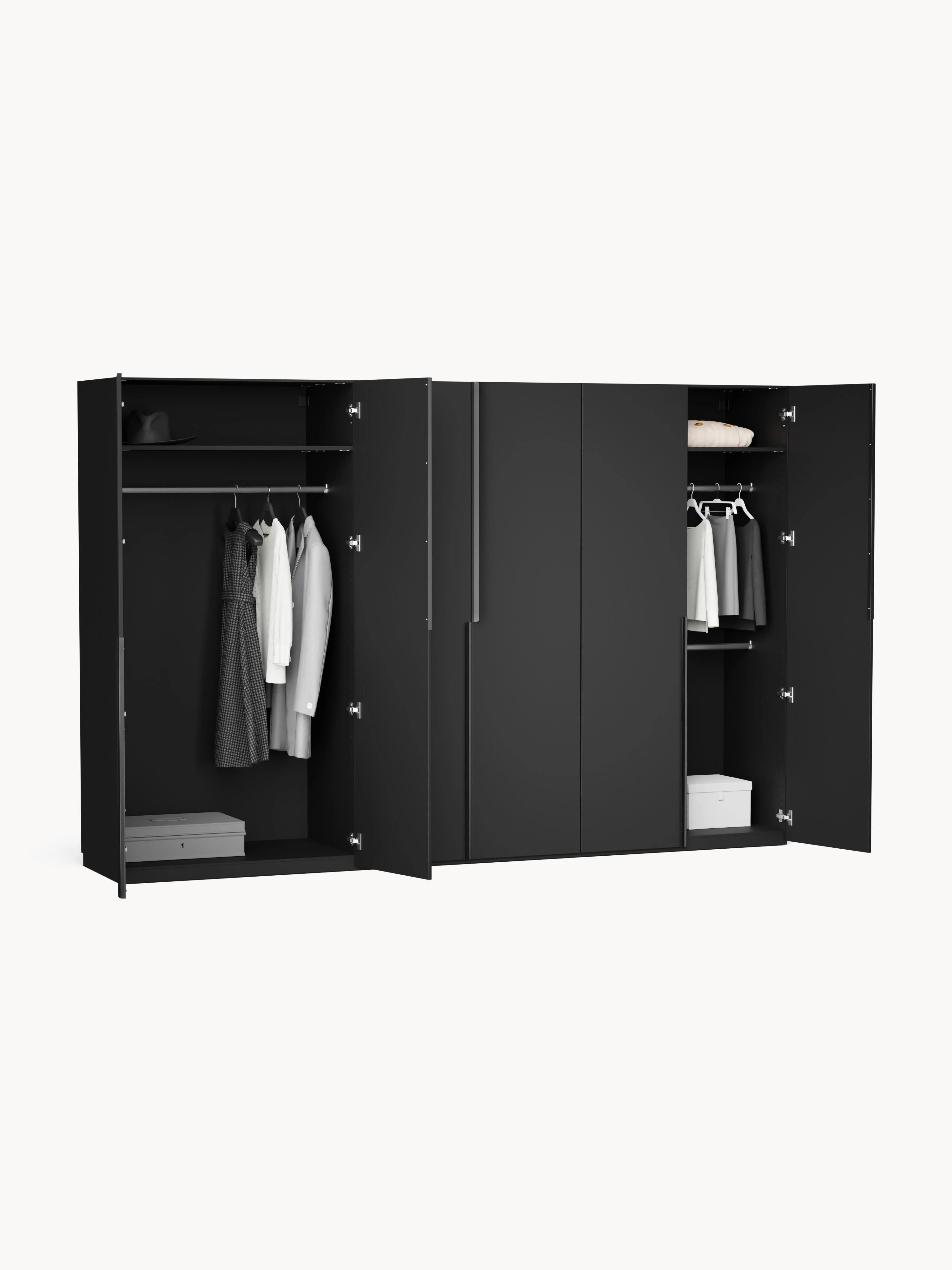 Modulaire draaideurkast Leon, 300 cm breed, diverse varianten