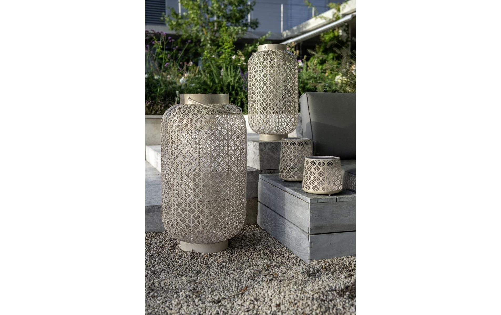 Laterne Solar Antic Grand Grafic, 75 cm, Hellbeige<br>Solarleuchte zum Aufstellen oder Aufhängen