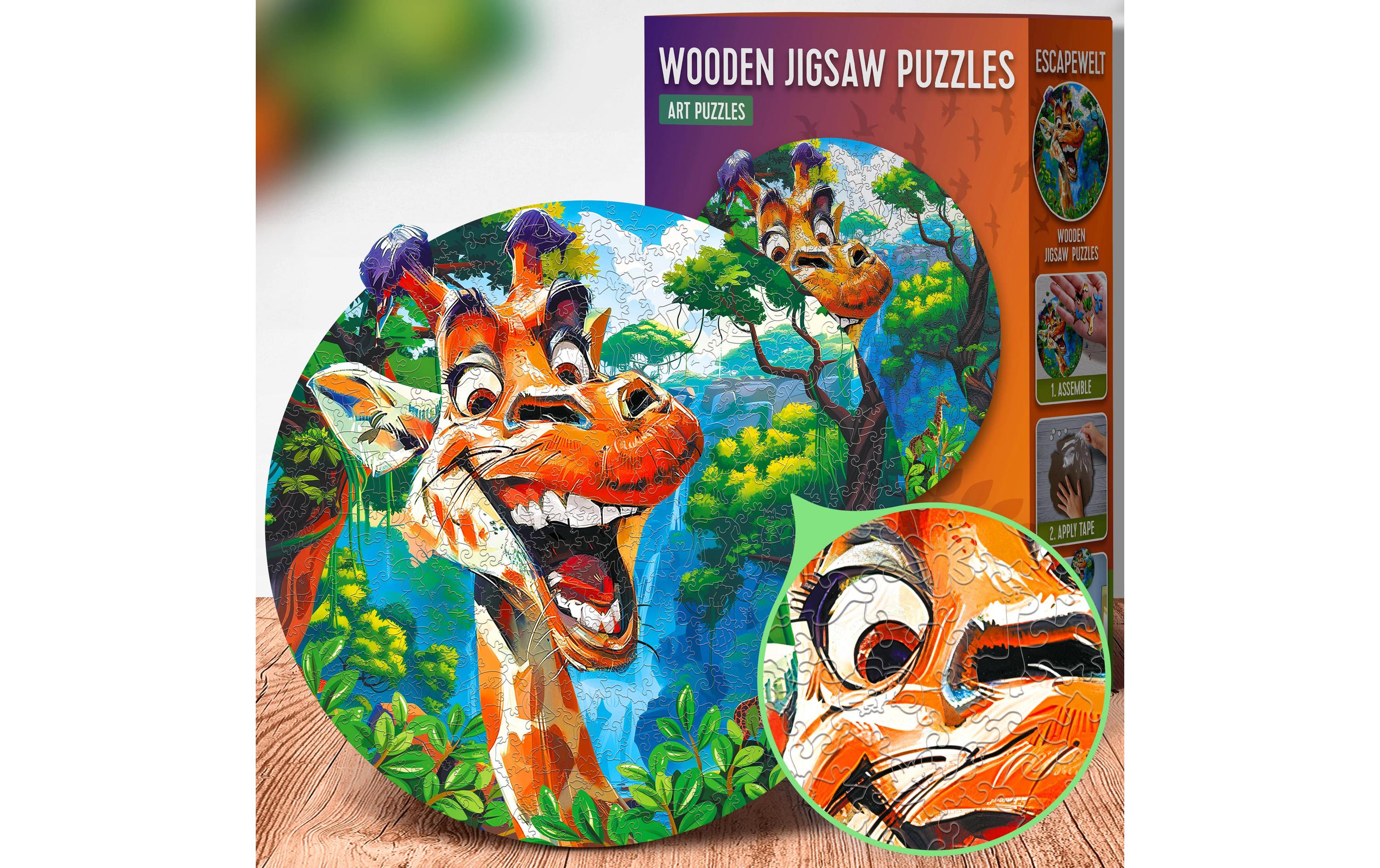 Holz-Puzzle GiraffePuzzle mit 200 Teilen