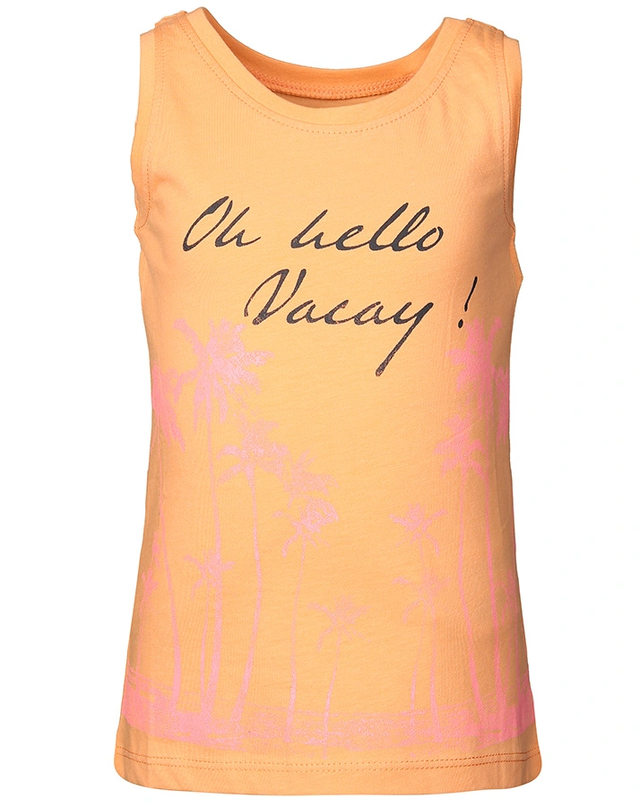 Top NMFVEEN – OH HELLO VACAY in orange
