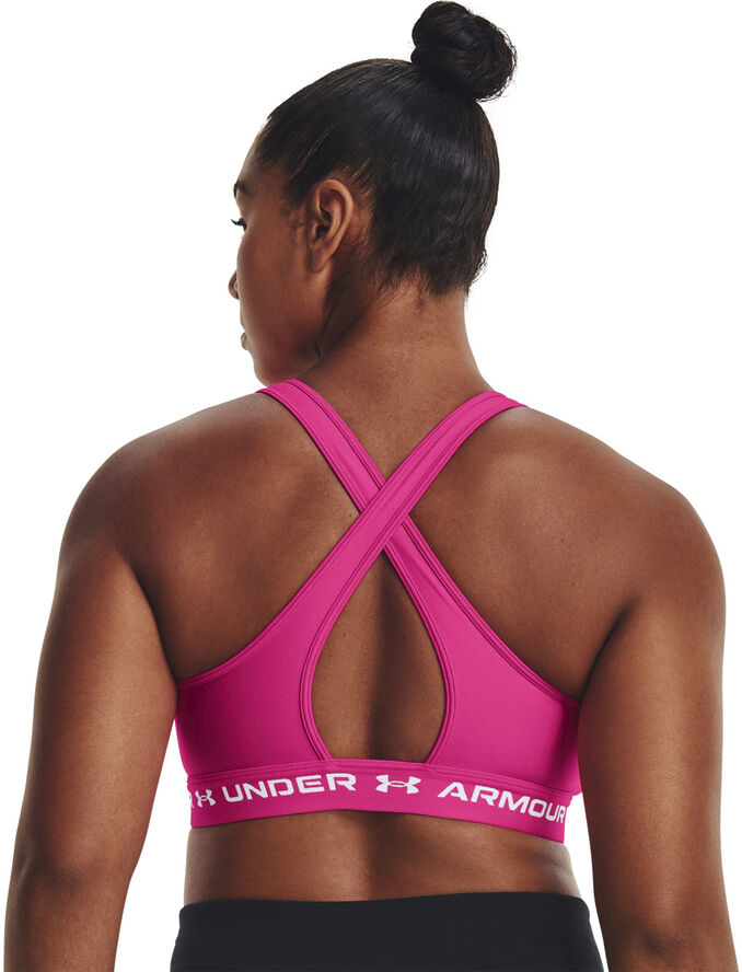 Under Armour Armour Mid Crossback sports bh Pink
