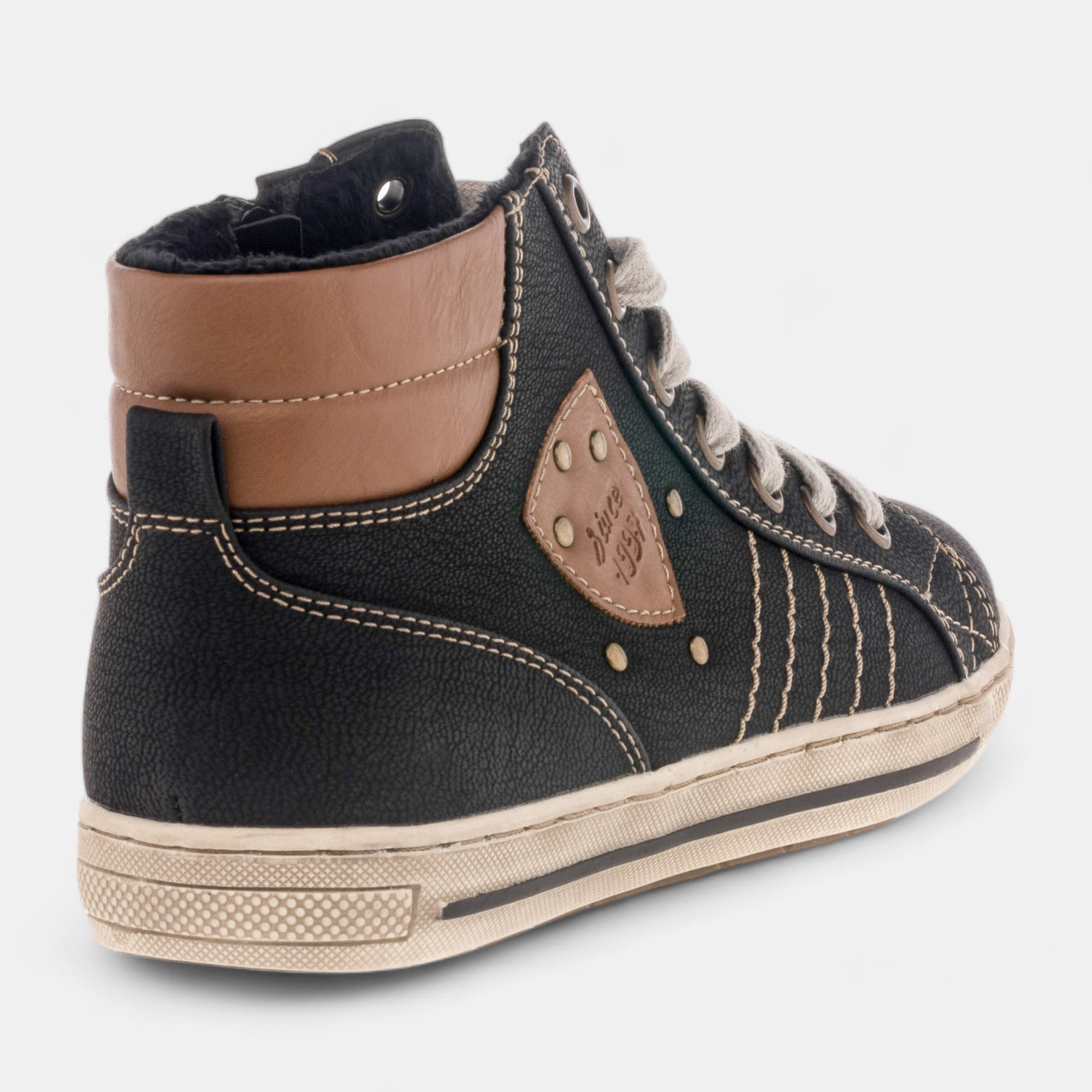 Baskets hautes Femme noir