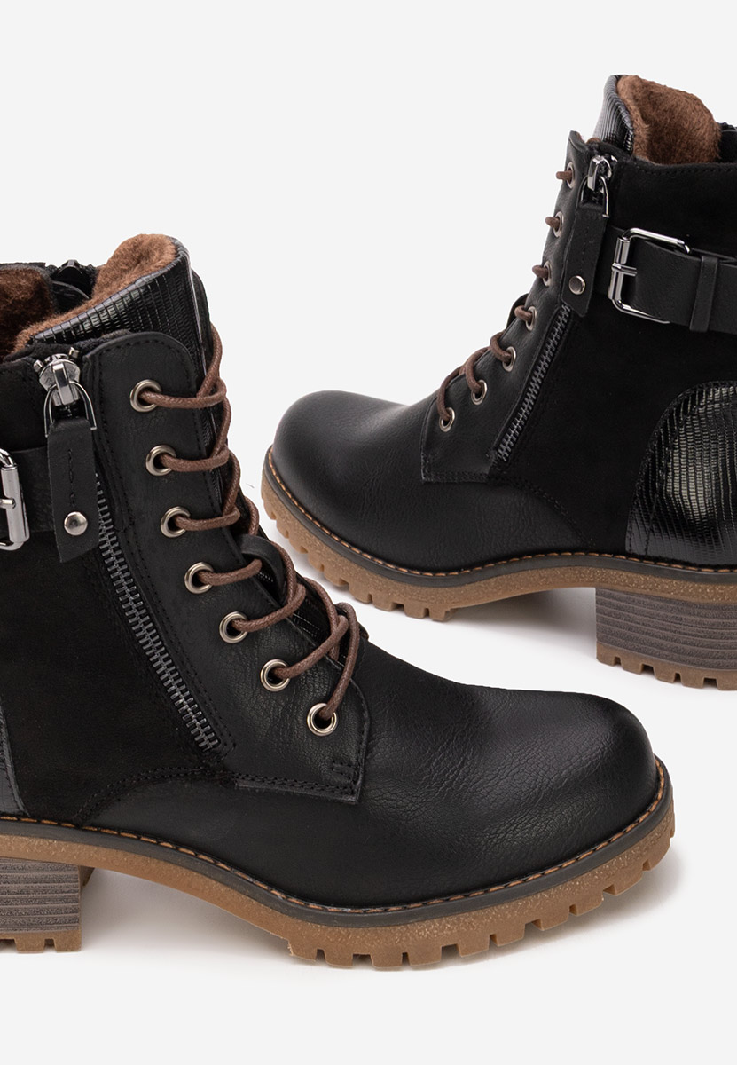 Bottines à talon noires Jameia