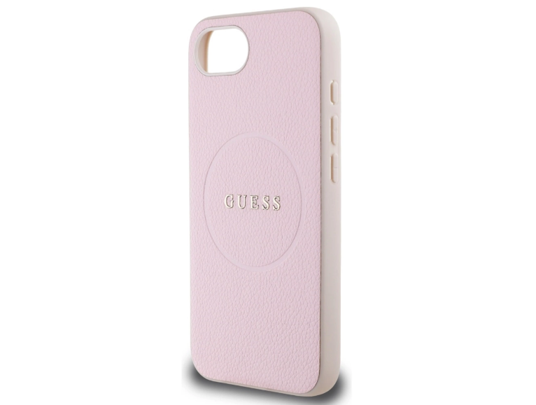 iPhone 16e MagSafe Leder Hardcase Hülle Grained Ring (GUHMPSE4PGHSMMP) - Rosa