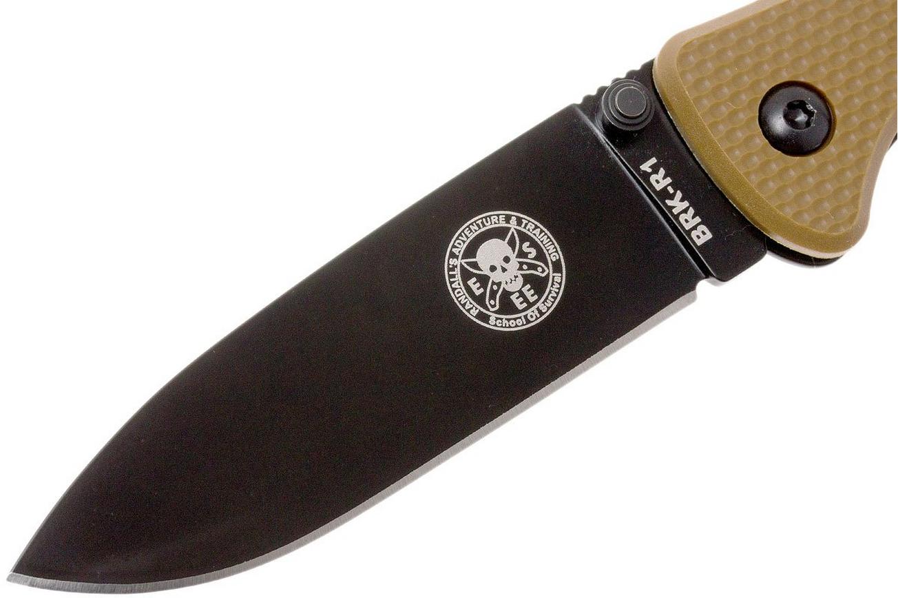 ESEE Knives Zancudo D2 Coyote Brown-Black, BRKR2CBB zakmes