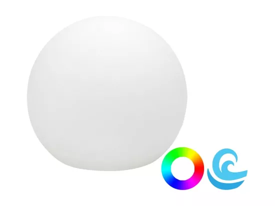 Boule lumineuse extérieure Buly 30 cm Recharge solaire + flottant