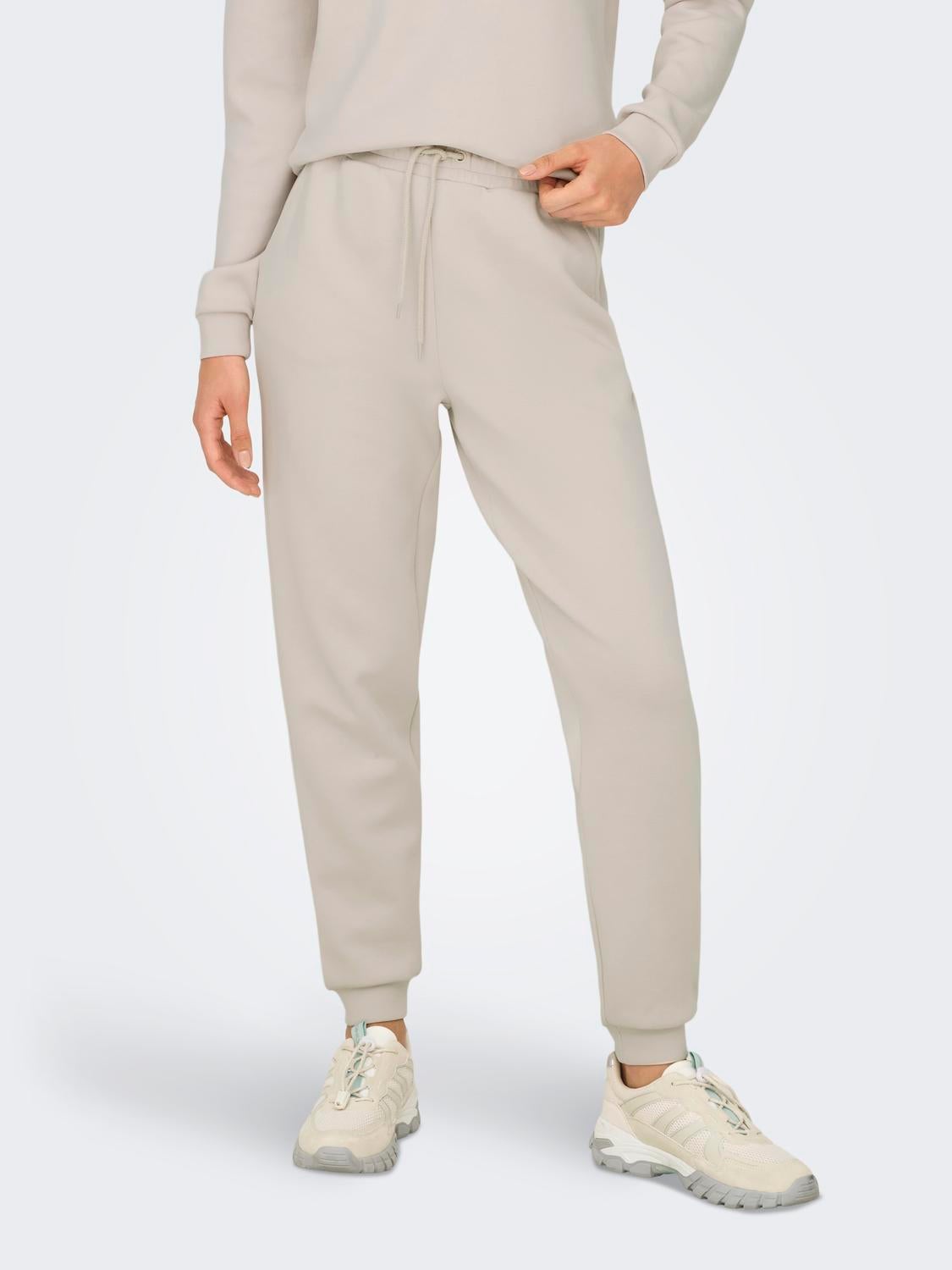 ONPLOUNGE Hohe Taille Normal geschnitten Jogginghose Pumice Stone