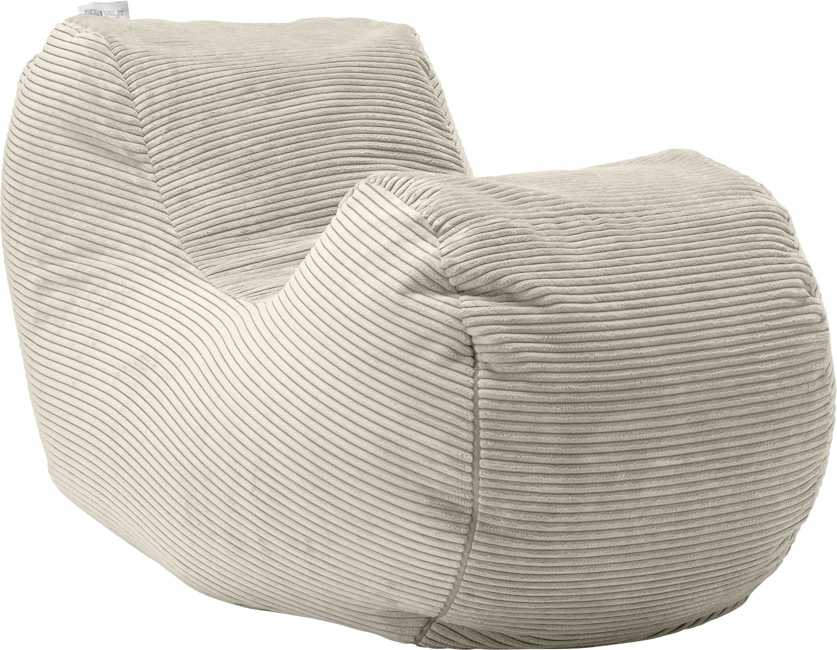 SE-Zigerli Smile Sitzsack, natur - Natur / B: 148.0 cm x T: 48.0 cm x H: 44.0 cm