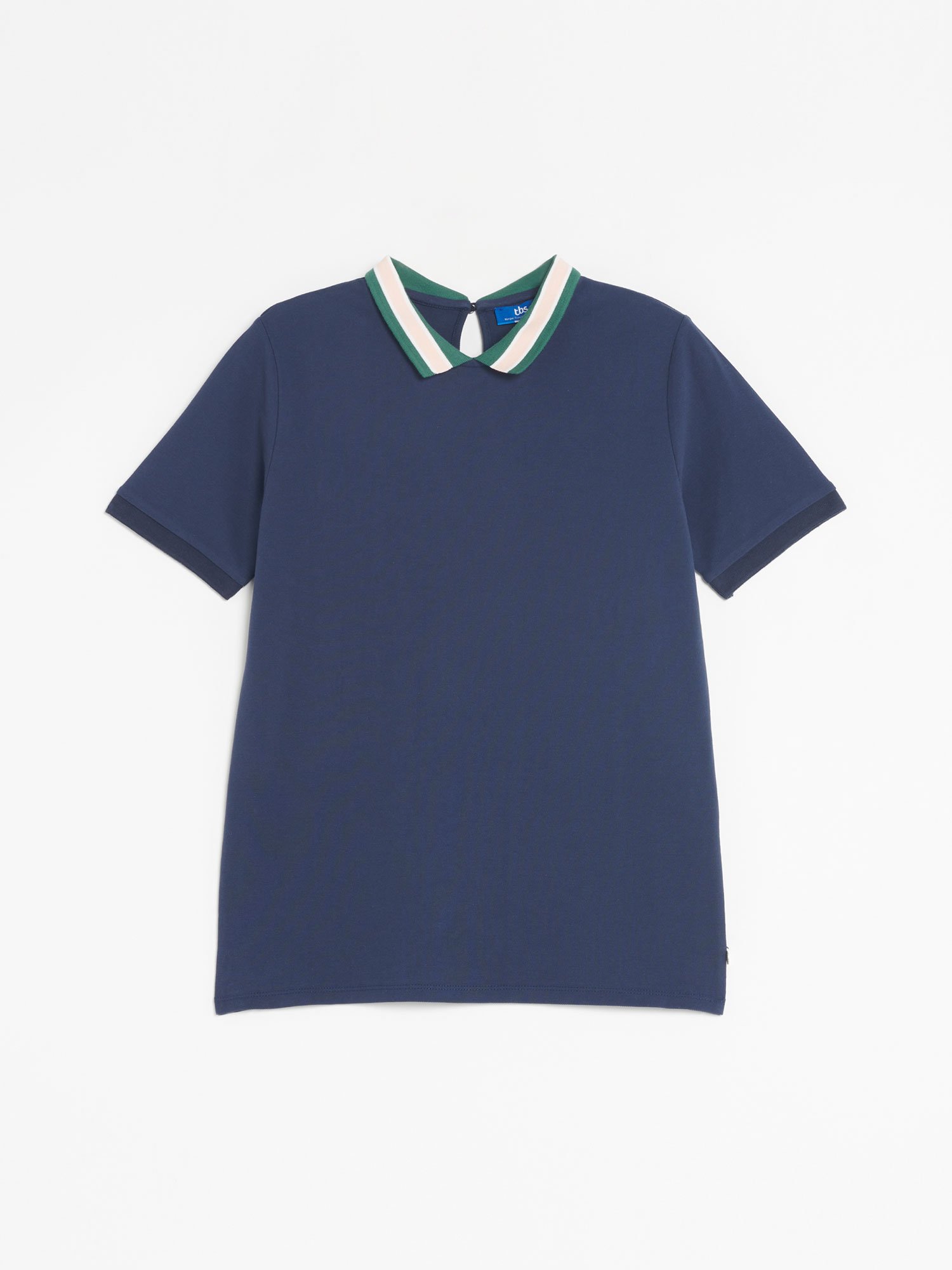 Gilet Femme Piqué de Coton Blanc et Vert