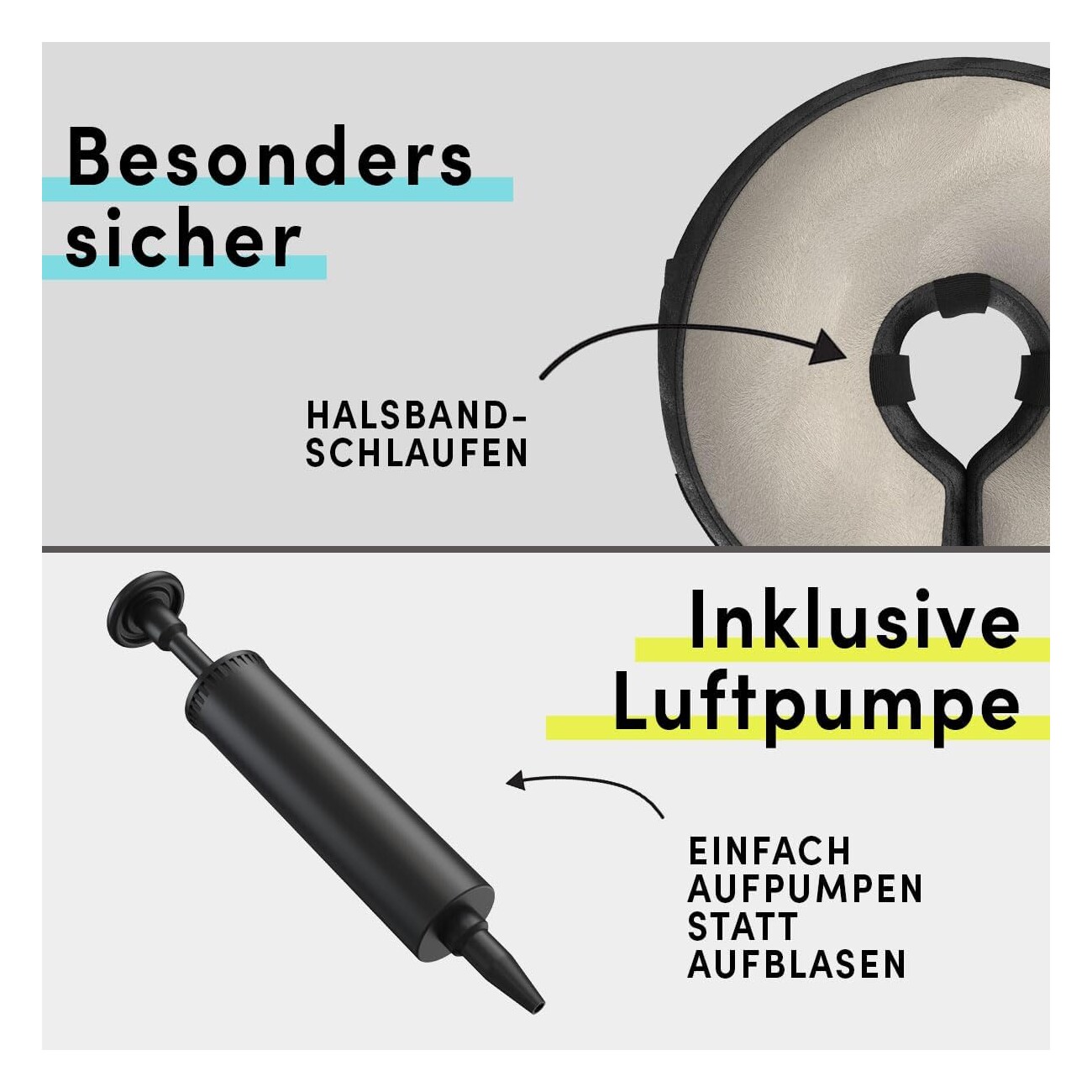 STUCH Aufblasbare Halskrause - Schutzkragen S