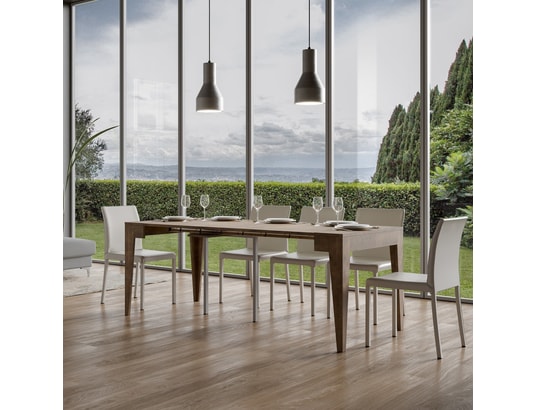 ITAMOBY - Console extensible isotta 90x42/198cm noyer