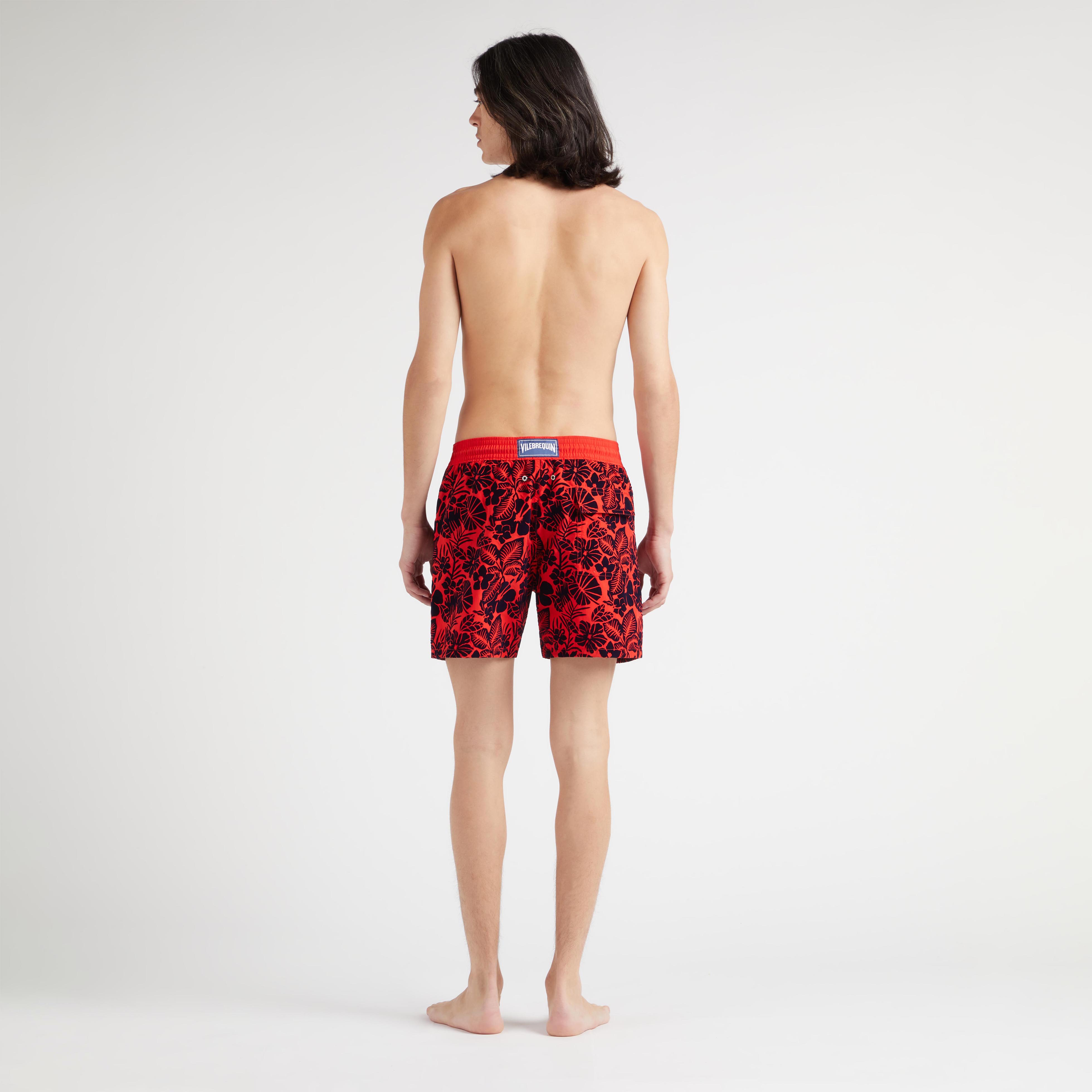 Maillot de bain homme imprimé Flowers floqué