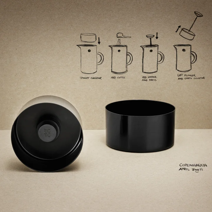 Stelton - Rig-Tig Kaffeesammler Ø 8.3 cm, schwarz