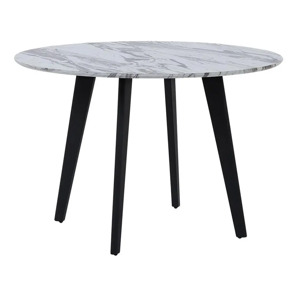 MOSBY - Ronde eettafel - Grijs - 110 cm - MDF