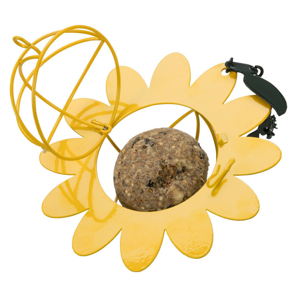 Mangeoire boule de graisse forme de fleur pour oiseaux