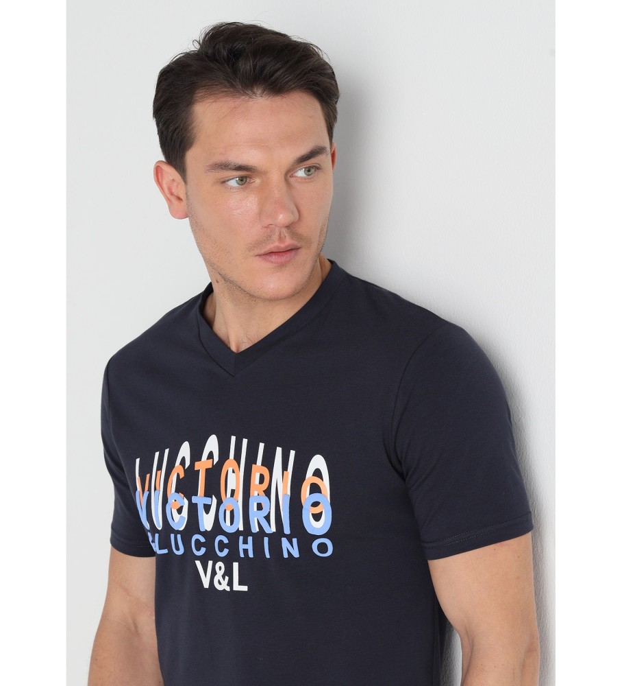 Victorio & Lucchino, camiseta V&L 134559 azul marinho