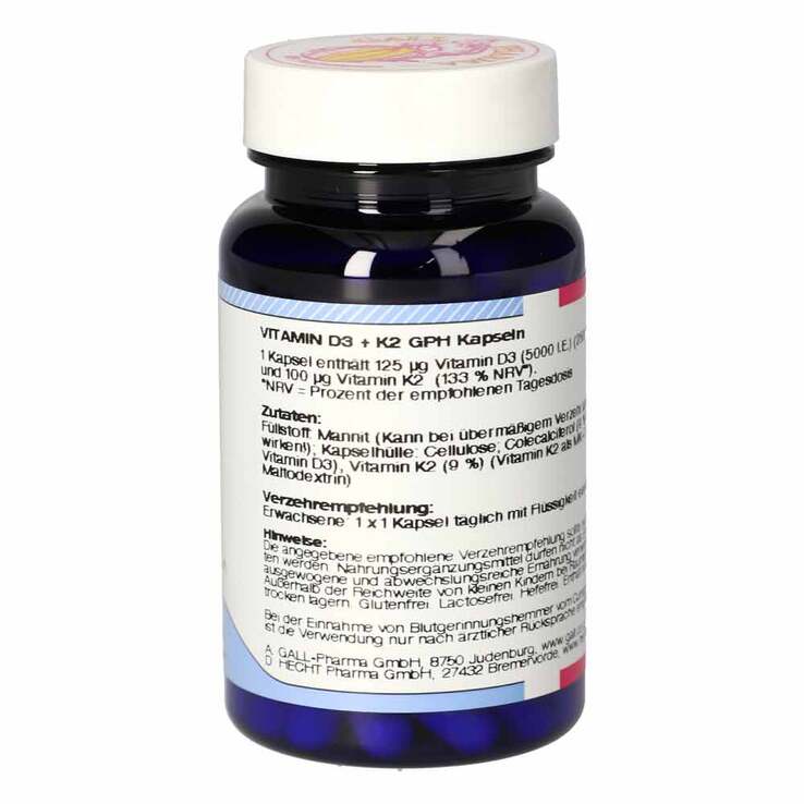 Vitamin D3 + K2 GPH Kapseln, 60 St