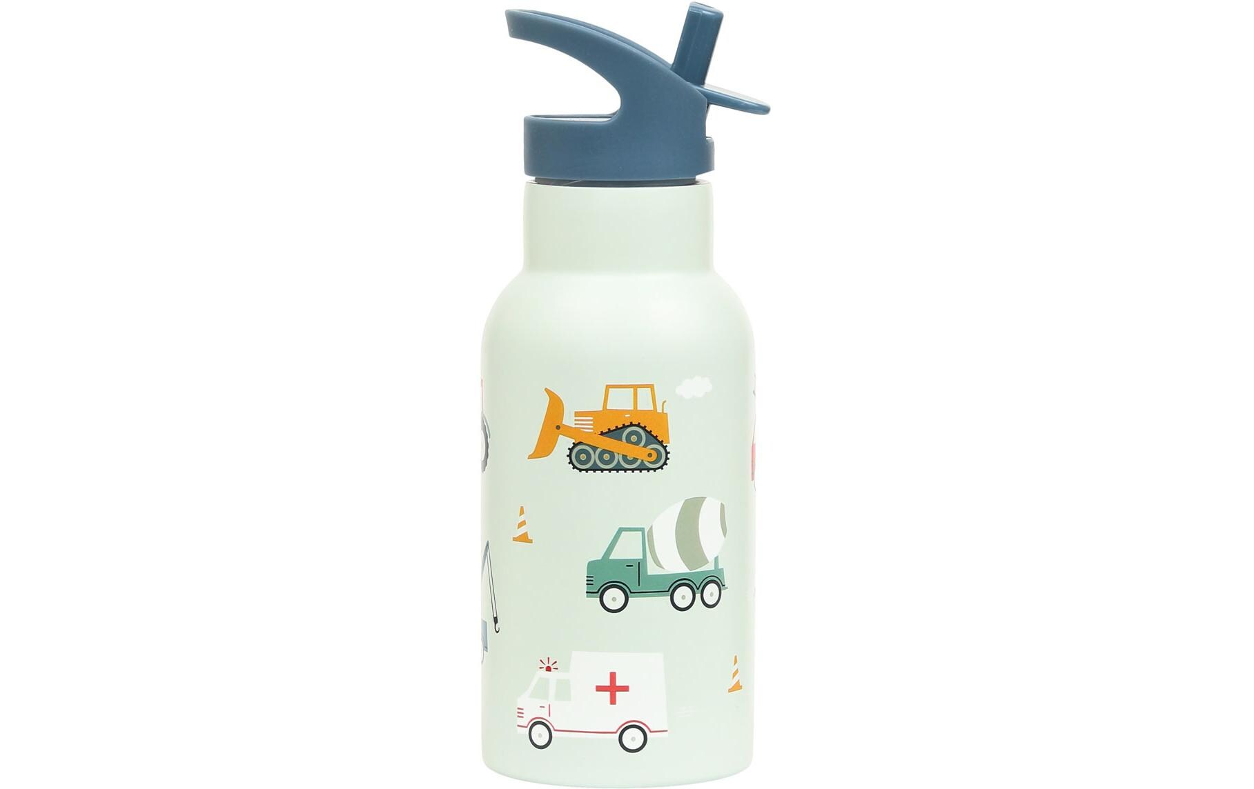 Trinkflasche Fahrzeuge 350 mlTrinkflasche mit praktischem Auslaufschutz