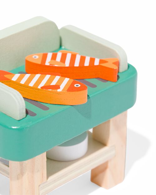 kit barbecue en bois 11 pièces