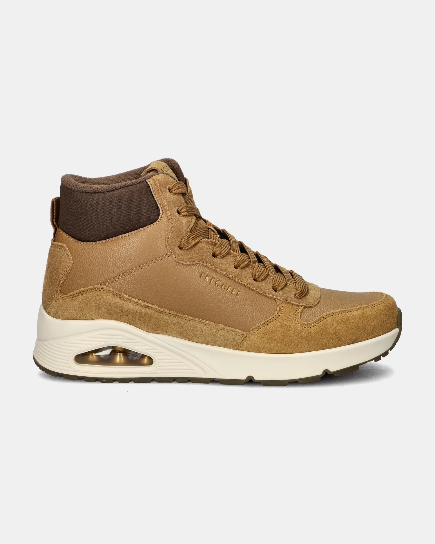 Skechers Uno Stacre Mid Hoge sneakers  - cognac