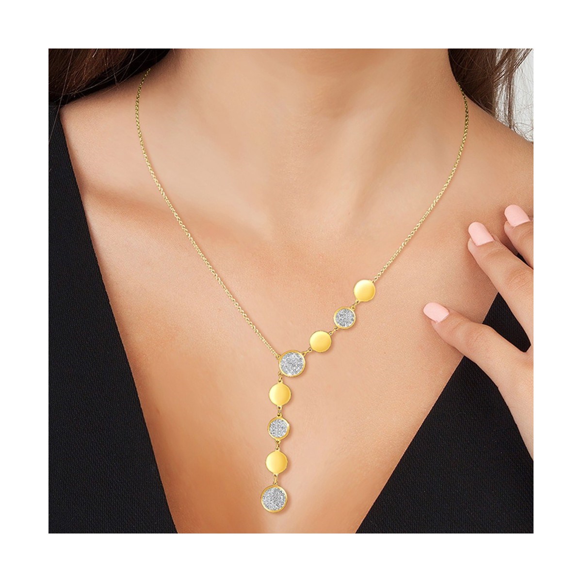 Collier SC Bohème orné de Cristaux scintillants