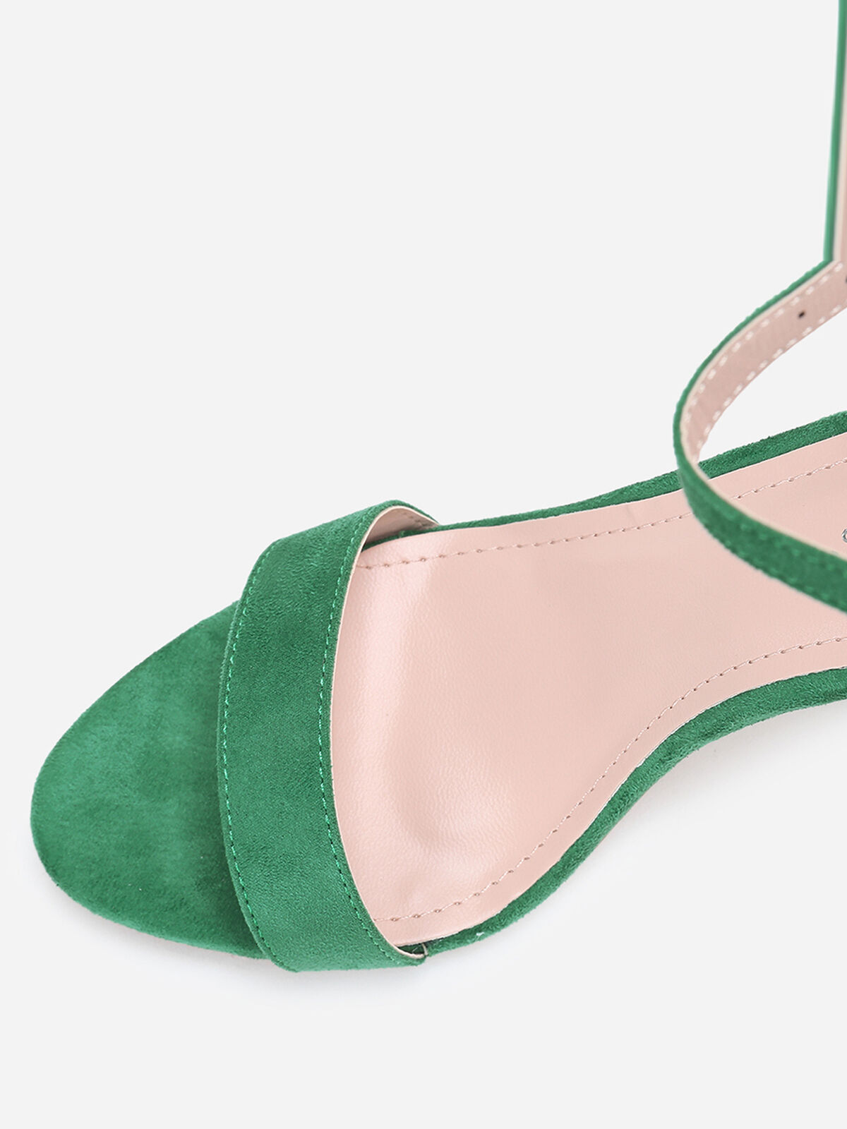 Sandales à brides et talon carré- Vert