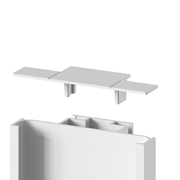 Lot de 2 embouts de rails pour colonne blanc Caraway Innovo GoodHome