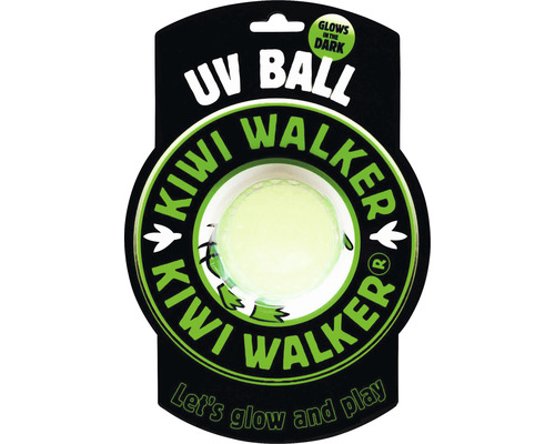 Kiwi Play Glow Ball Maxi hondenspeeltje, transparant, 7 cm